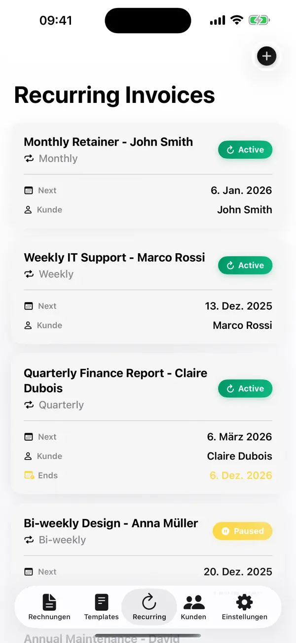 Invoice Flow screenshot