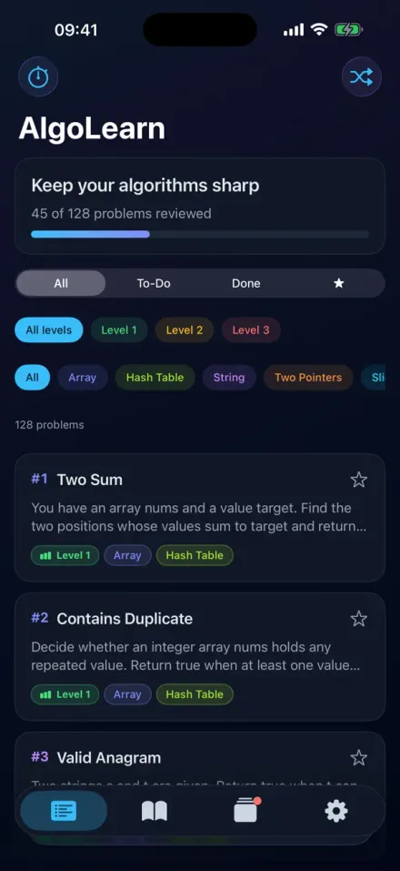 AlgoLearn: Interview Prep screenshot