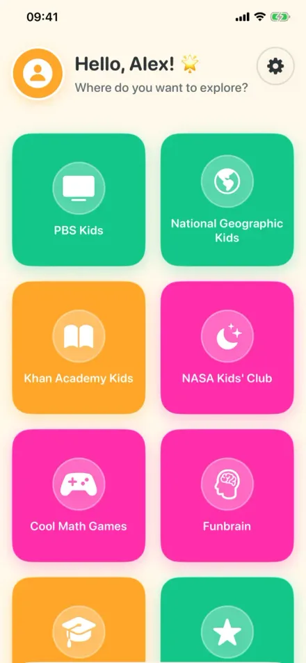 HappyWeb: Family Browser screenshot