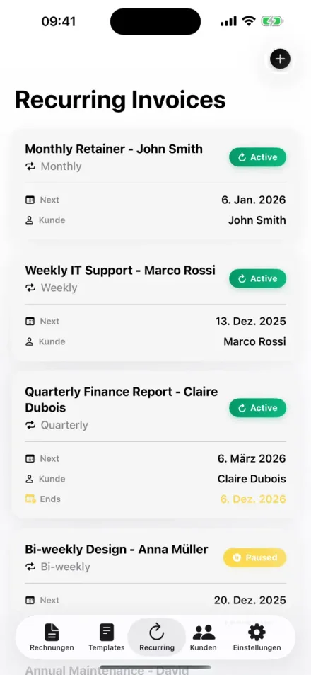 Invoice Flow screenshot