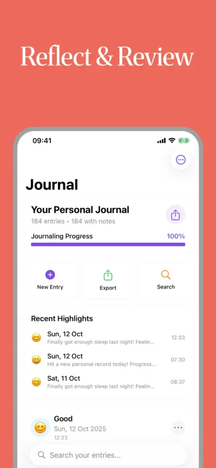 Moodary: Mood Journal screenshot