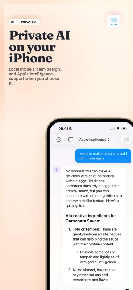 Own AI: Private Chat screenshot
