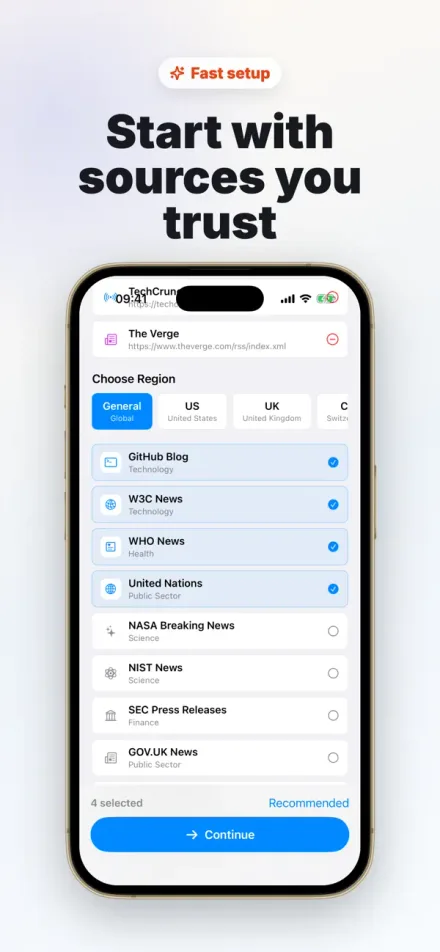 RSS Reader: Smart Feeds screenshot