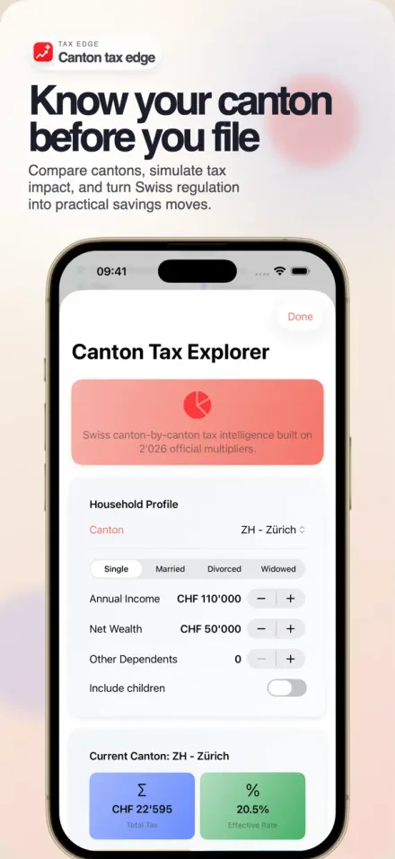 SwissSave: Budget & Tax screenshot