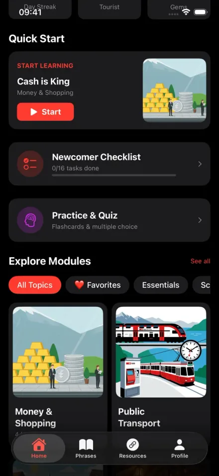 SwissWay screenshot